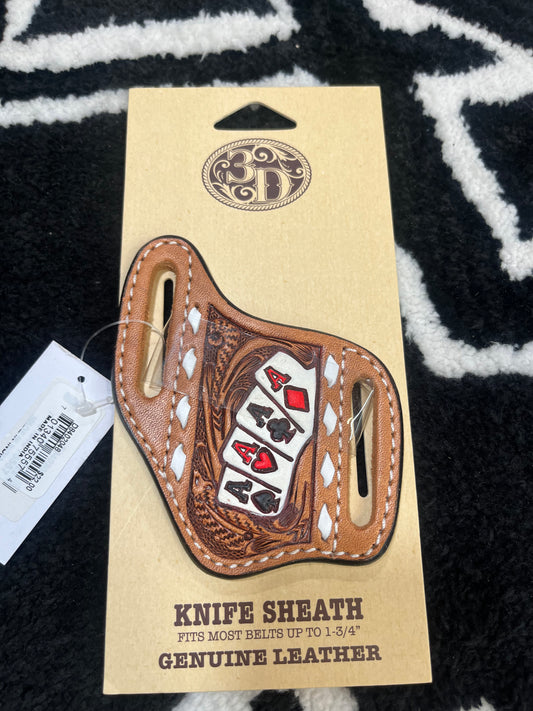 Ace leather knife sheath
