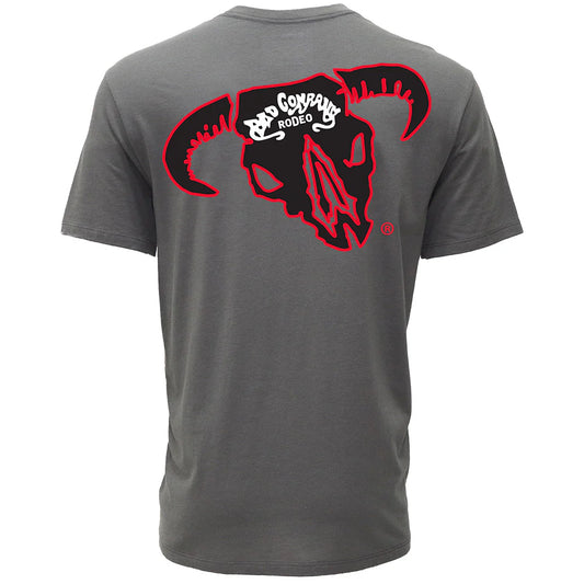 BAD COMPANY T-SHIRT DARK GREY W/BLACK & RED LOGO 🤠