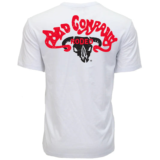 BAD COMPANY T-SHIRT WHITE W/RED & BLACK LOGO