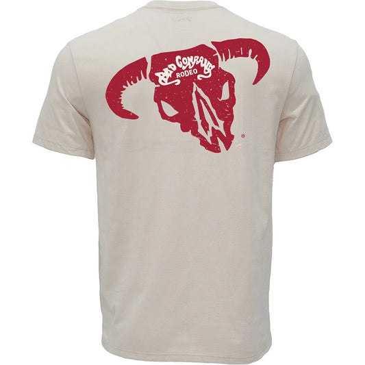BAD COMPANY T-SHIRT CREAM W/RED & CREAM LOGO