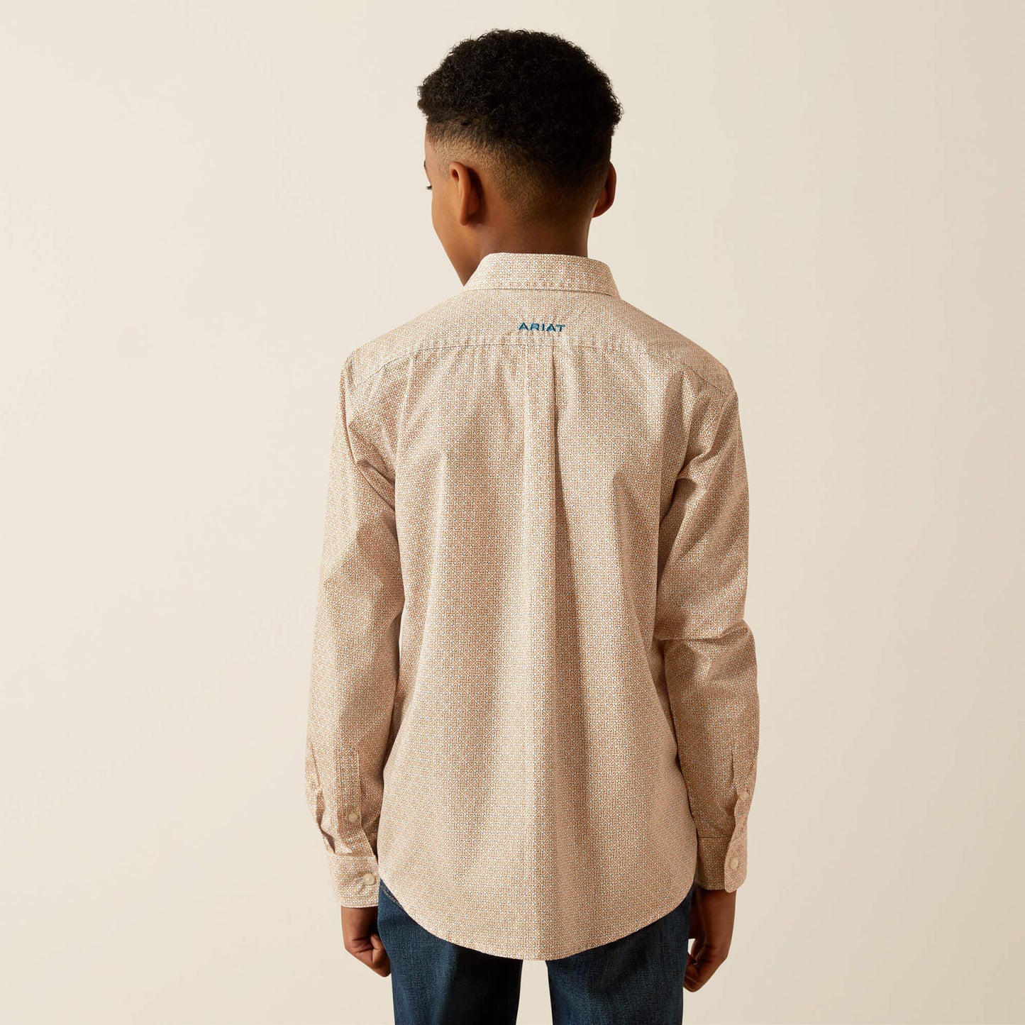 Boy’s Johnny L/s Shirt Light Brown