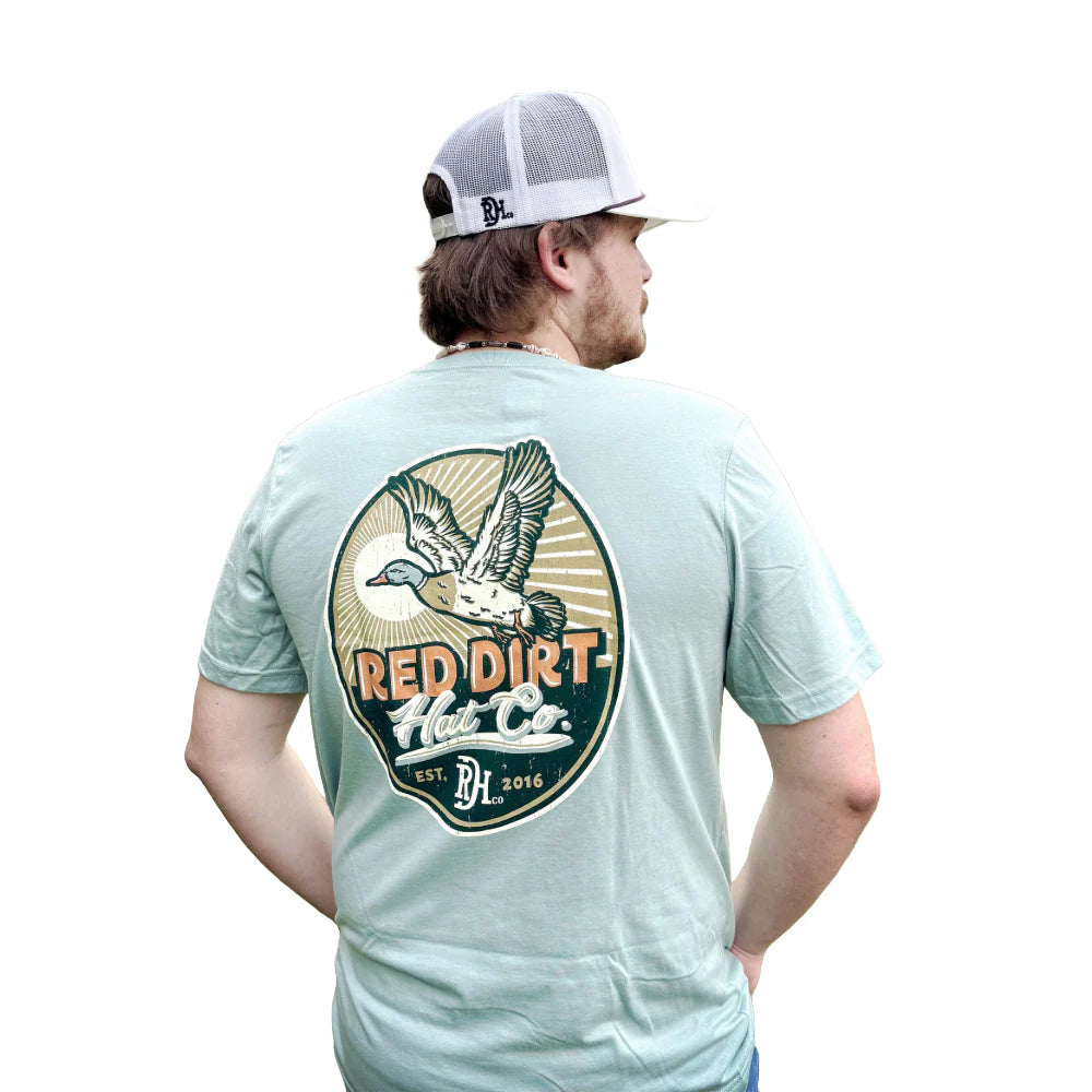 Red Dirt Men's Big Duck Energy Graphic Dusty Blue Heather