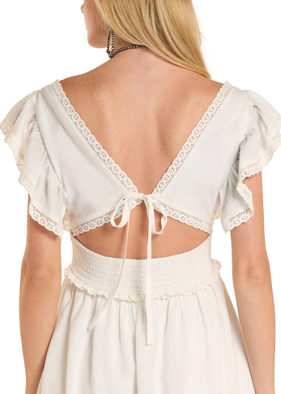 Women Rock&Roll Embroidered Mini Dress BWD0R08818