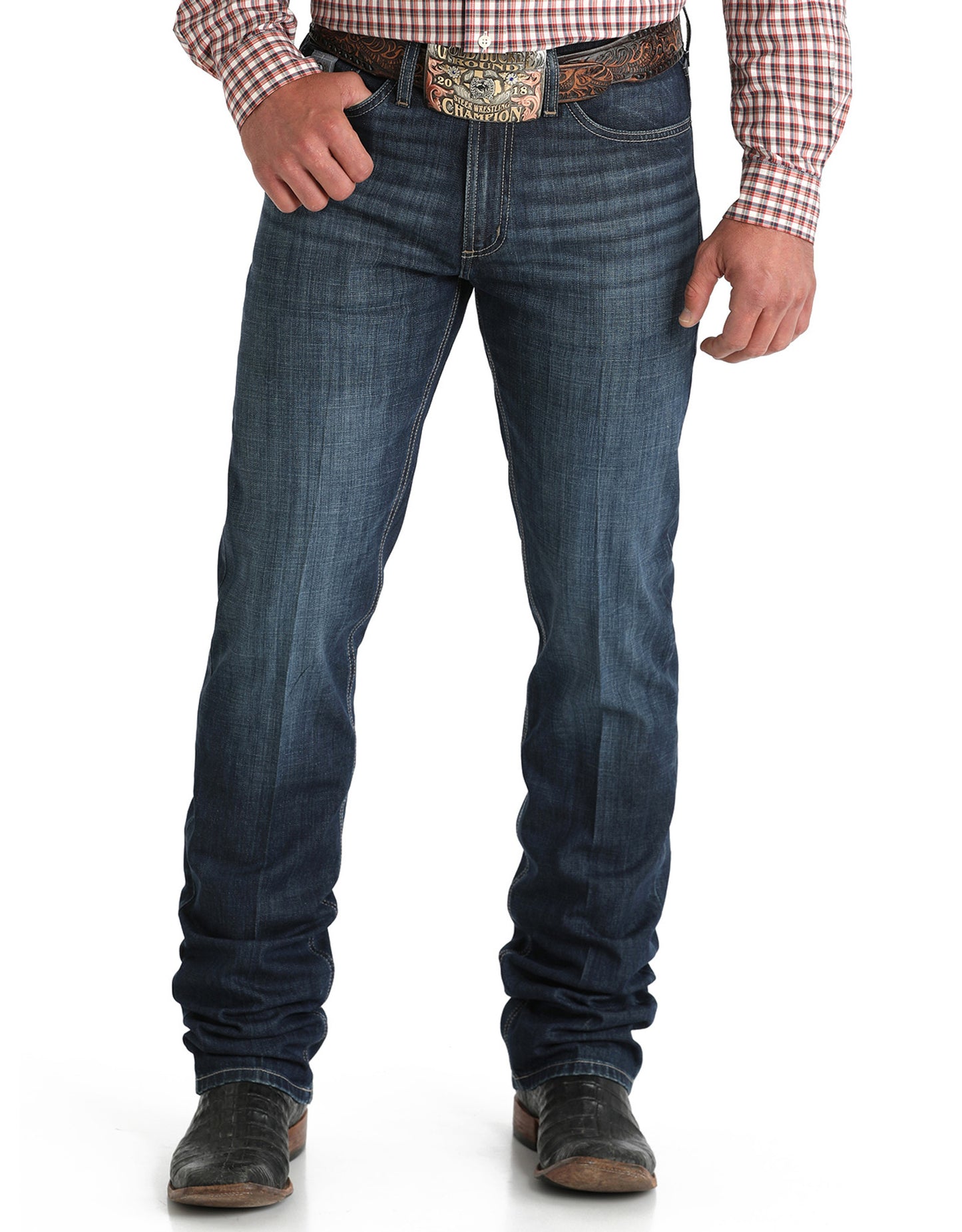 Cinch Silver Label Slim Straight Jeans - Dark Stone