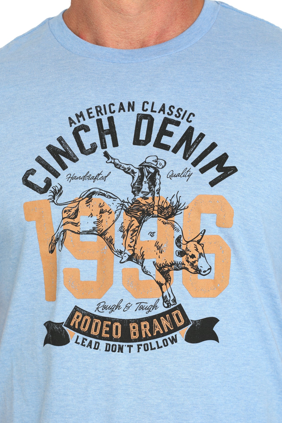 Cinch Light Blue Rider Tee