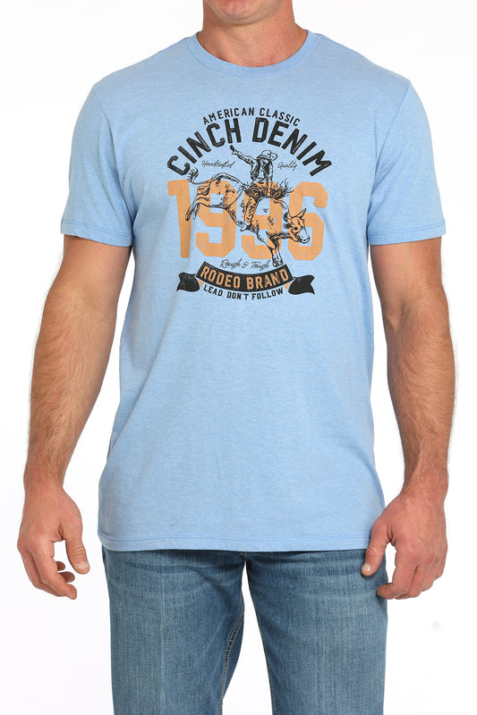 Cinch Light Blue Rider Tee