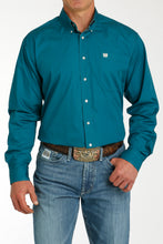 Load image into Gallery viewer, Cinch Men&#39;s Solid Turquoise Button-ups
