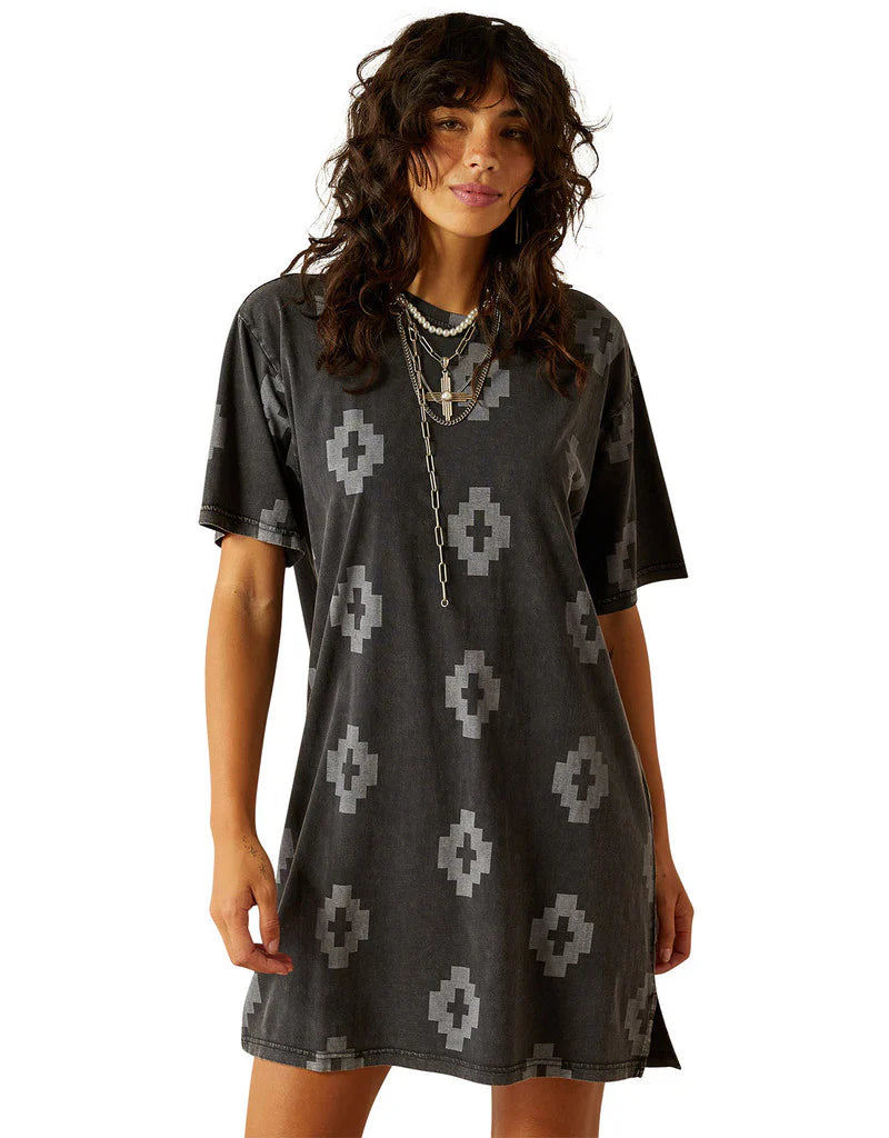Ariat Mineral Washed Aztec T-shirt Dress