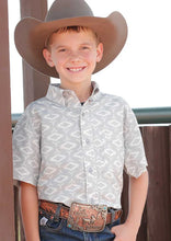 Load image into Gallery viewer, Youth Cinch S/S Button Arena Flex Print Shirt Boys
