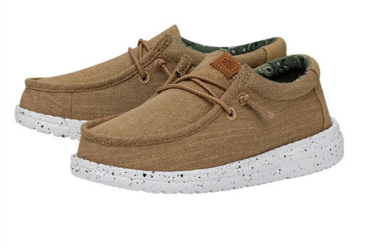 Wally Toddler Washed Canvas Walnut