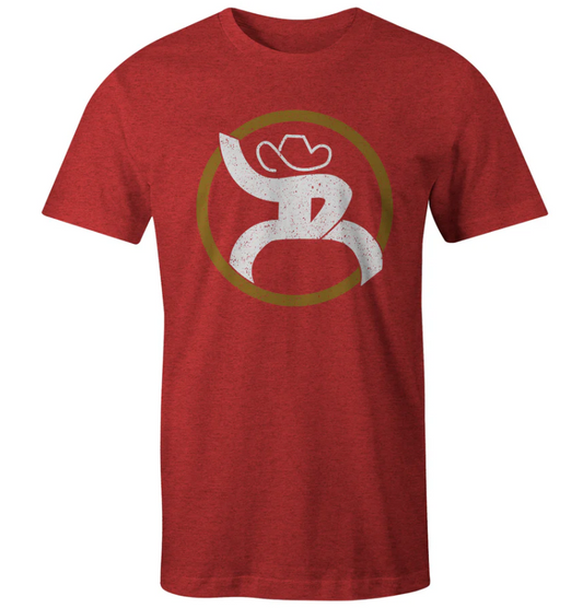 Youth "ROUGHY 2.0" Red W/Mustard/White Logo T-Shirt