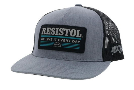 "RESISTOL" GREY/BLACK HAT