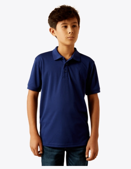 Ariat Tek Blue Depths Polo- Youth