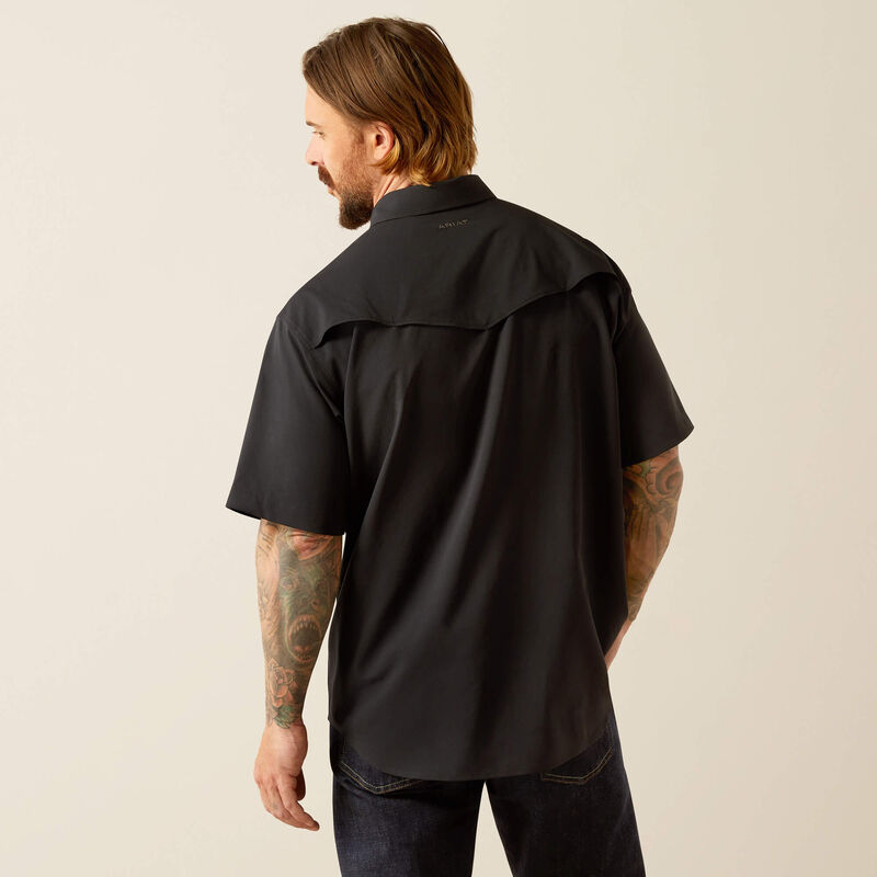 Men’s Ariat Western VentTEK Snap S/S Shirt - Black