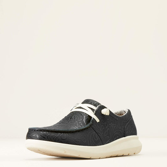 Women’s Ariat Hilo Shoes - Black Floral Embossed