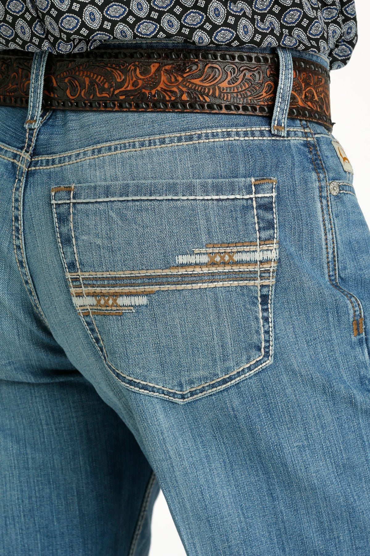 Cinch Grant Relaxed Boot Cut Jeans - Light Wash