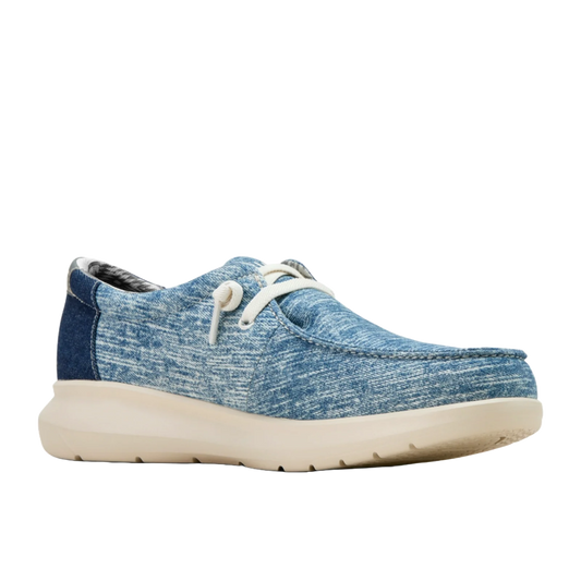Men's Ariat Hilo Shoes - Washed Denim