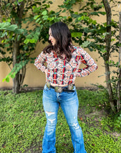 Load image into Gallery viewer, R&amp;R Neon Aztec Custom Crop
