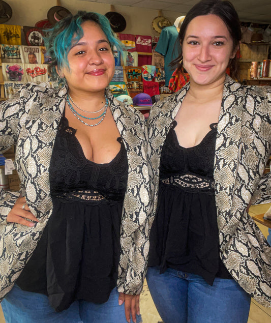 Snakeskin Blazer