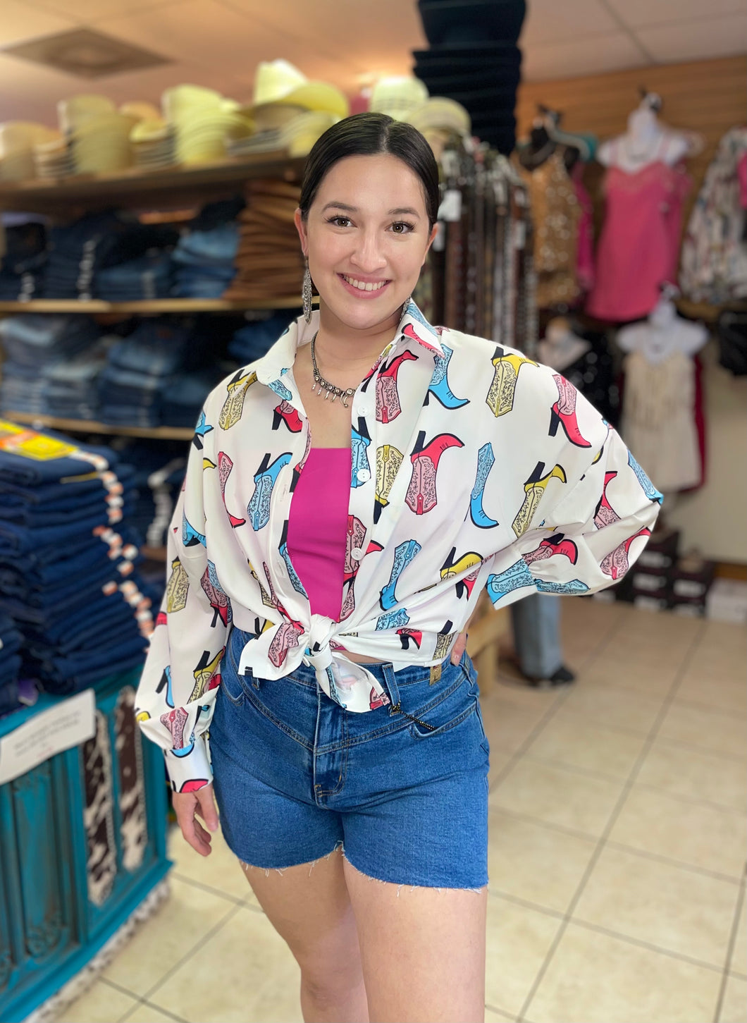 Bella Frayed Denim Shorts