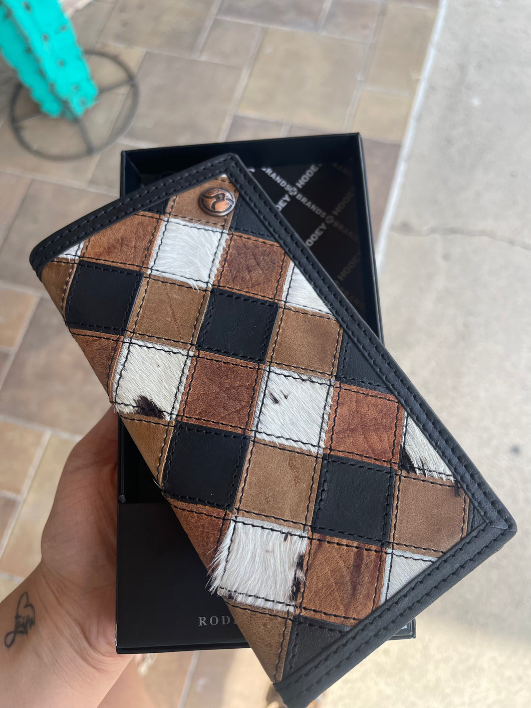 Smack down Patchwork Leather Rodeo Wallet