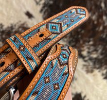 Load image into Gallery viewer, Nocona Men&#39;s Tooled Diamond Belt

