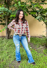 Load image into Gallery viewer, R&amp;R Neon Aztec Custom Crop
