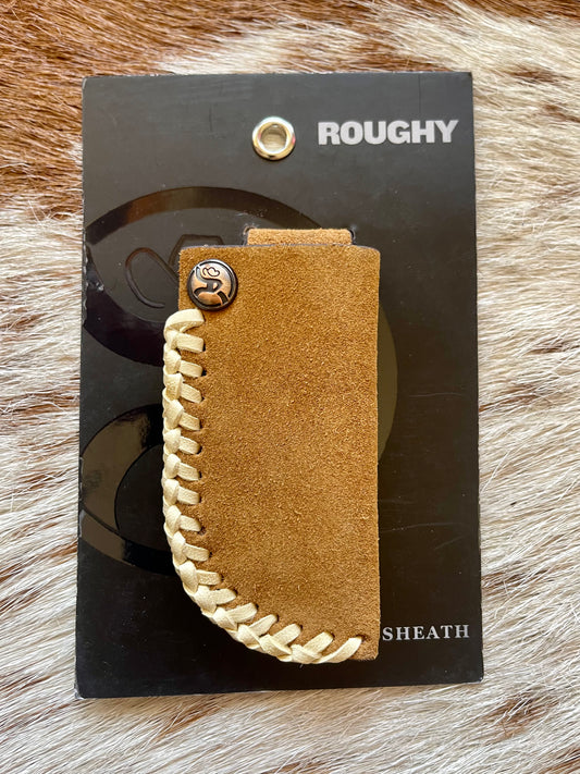 Hooey Tan Rough Out Leather Knife Sheath