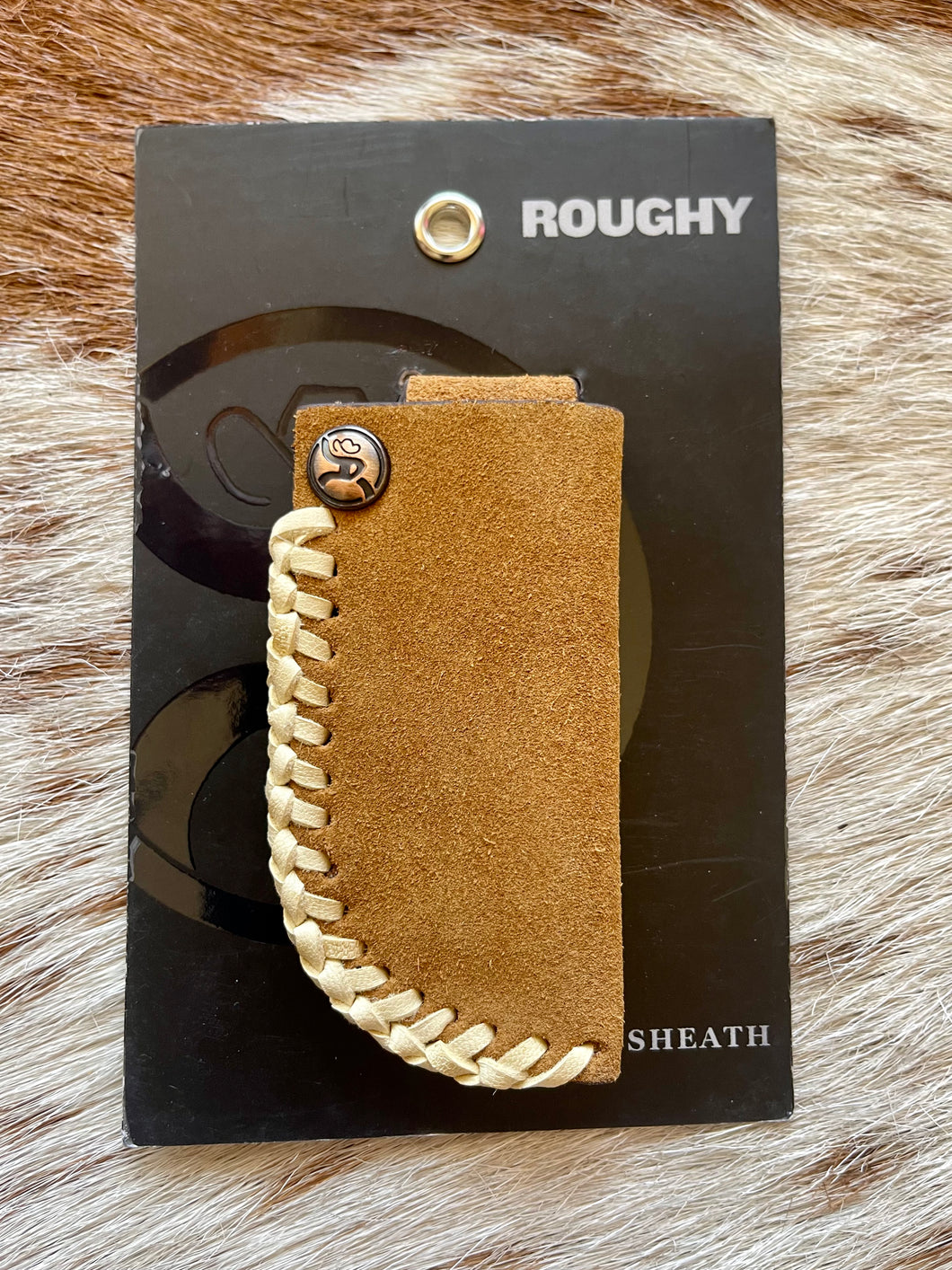 Hooey Tan Rough Out Leather Knife Sheath