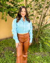 Load image into Gallery viewer, Rock &amp; Roll Women&#39;s Pleather Bell Bottoms
