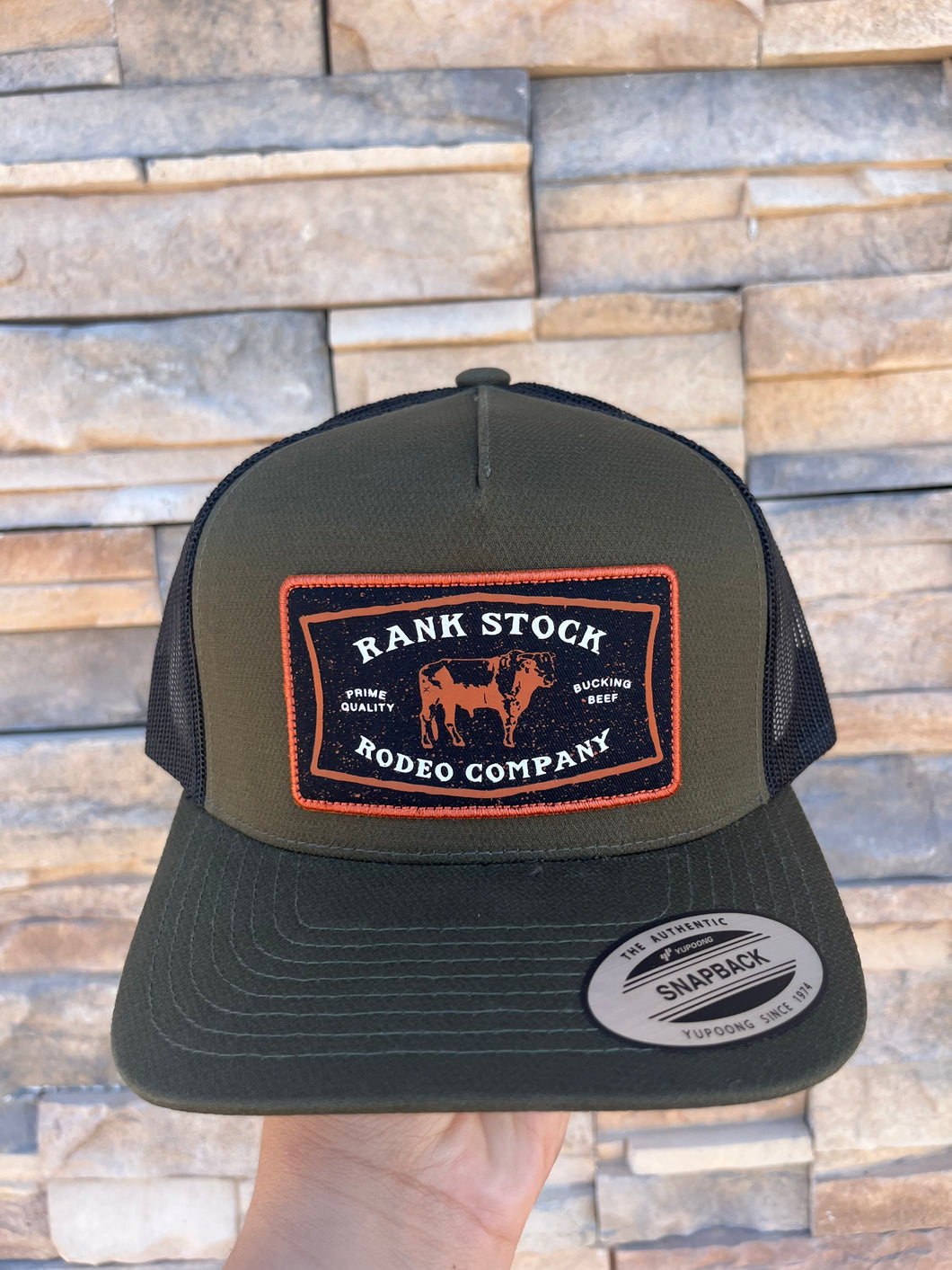 Hooey Rank Stock RC Olive Cap