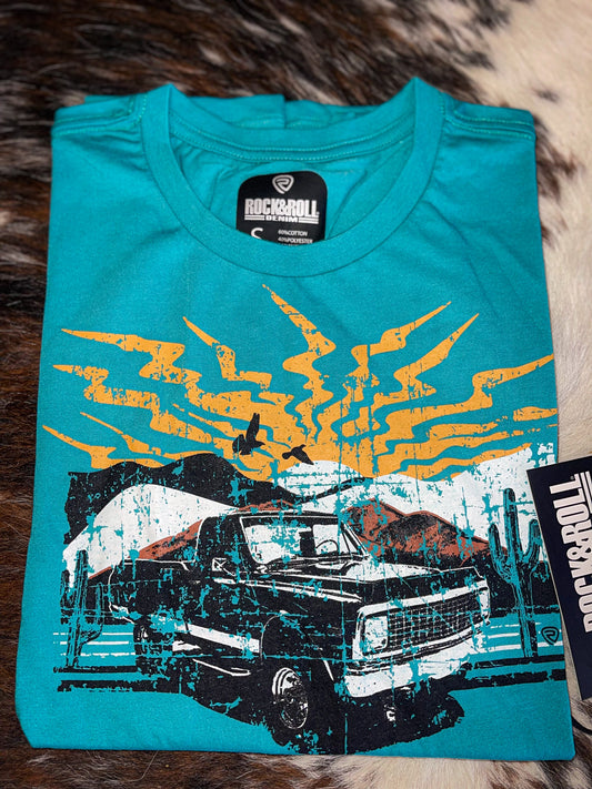 Rock & Roll Denim Pick Up Tee