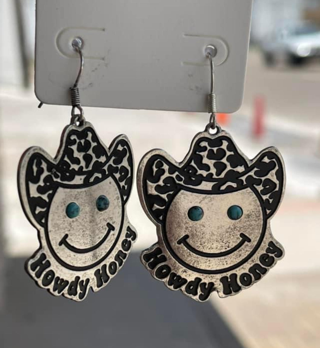 Howdy Smile Dangle Earrings