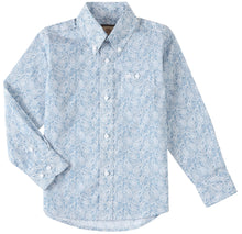 Load image into Gallery viewer, Wrangler Boys Paisley Blue LS
