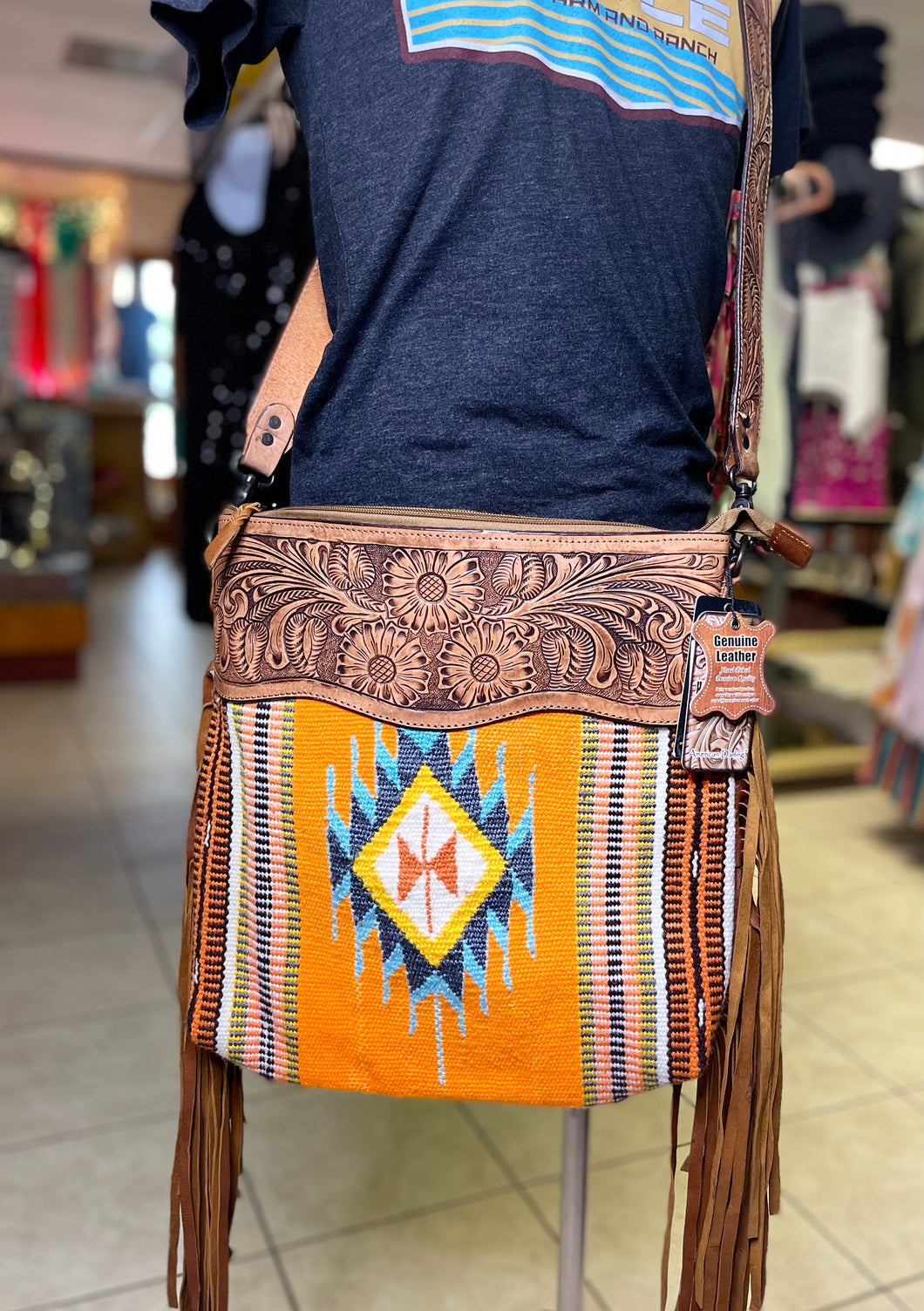 American Darling Neon Orange Crossbody