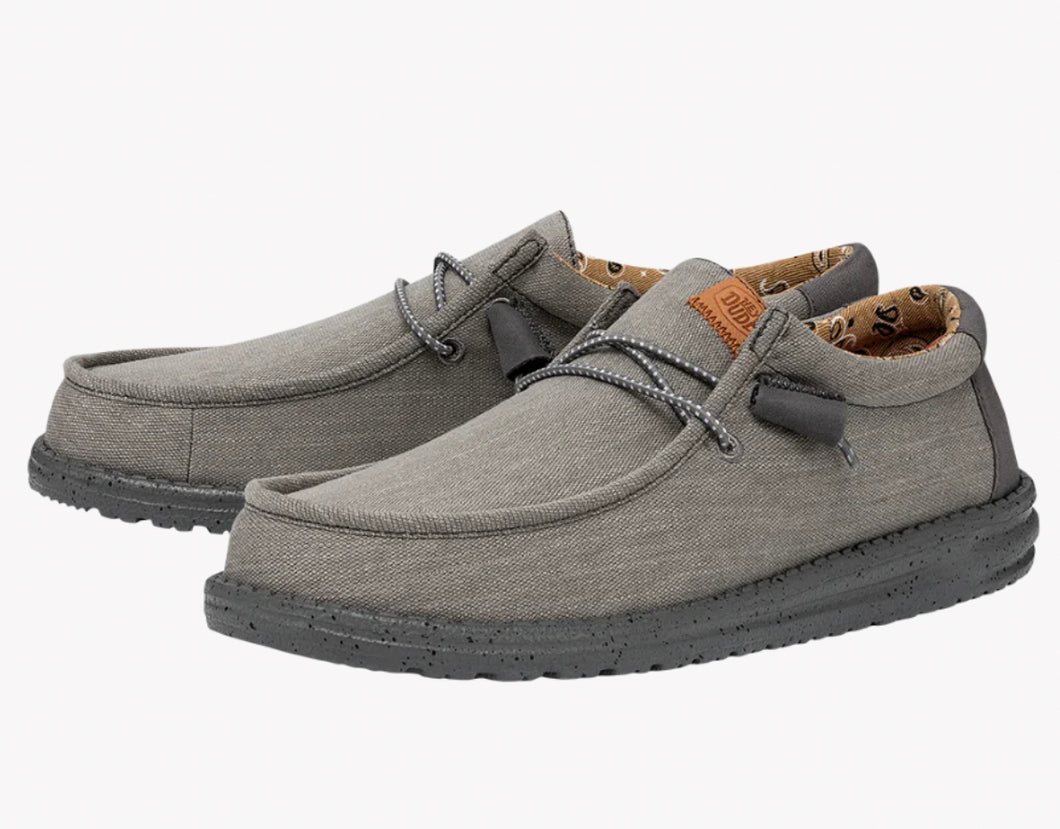 Wally Washed Canvas Charcoal