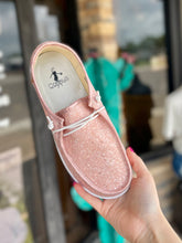 Load image into Gallery viewer, Pretty in Pink Glitter Slip-ons
