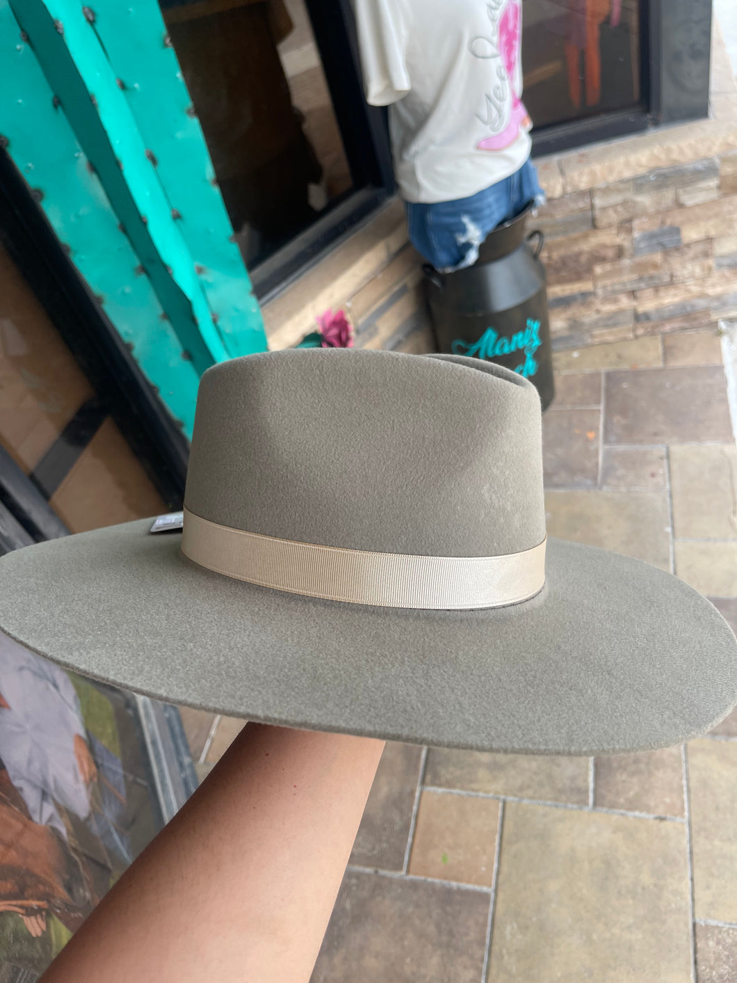 Light Green Felt Hat