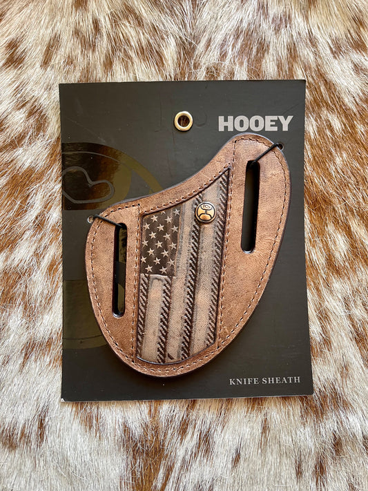Hooey 'Liberty Roper' Blk/Tan Knife Sheath