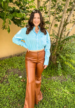 Load image into Gallery viewer, Rock &amp; Roll Women&#39;s Pleather Bell Bottoms
