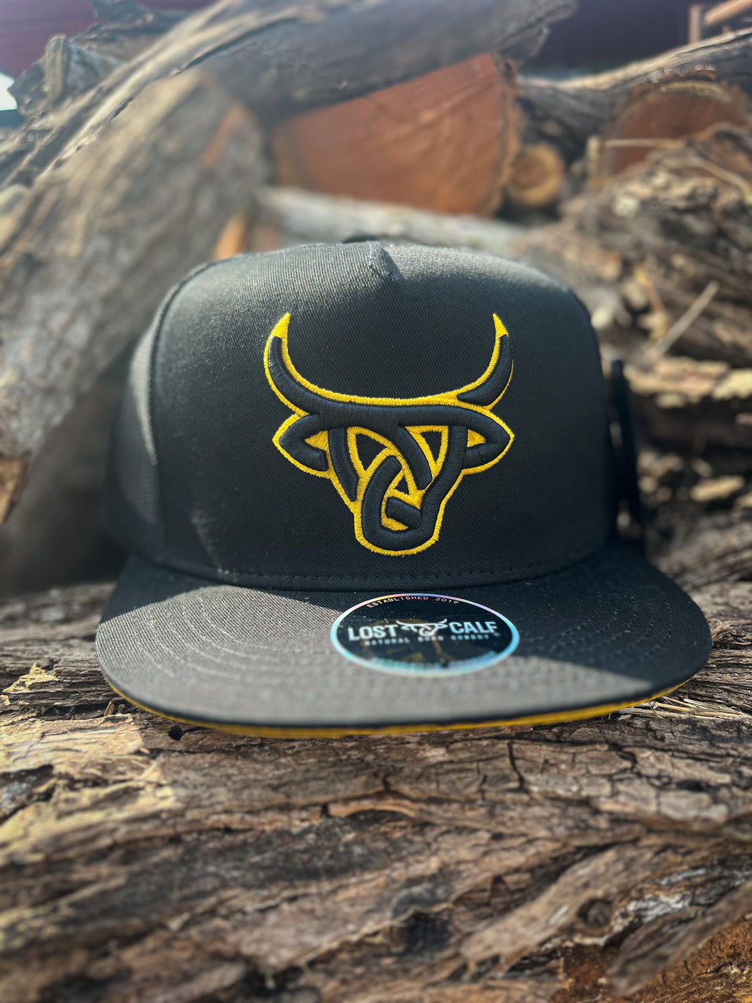 Lost Calf Black & Gold Cap