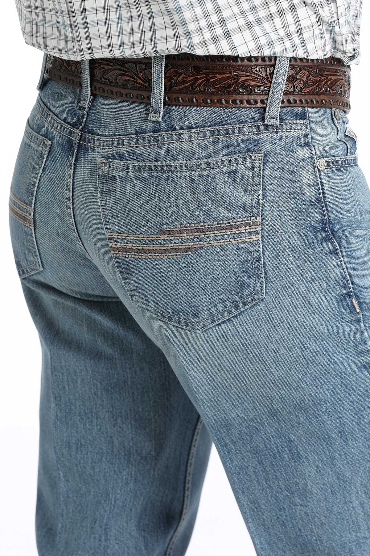 Cinch Label Cinch White Label Relaxed Jeans - Medium Stone – Triple A Farm & Ranch, LLC