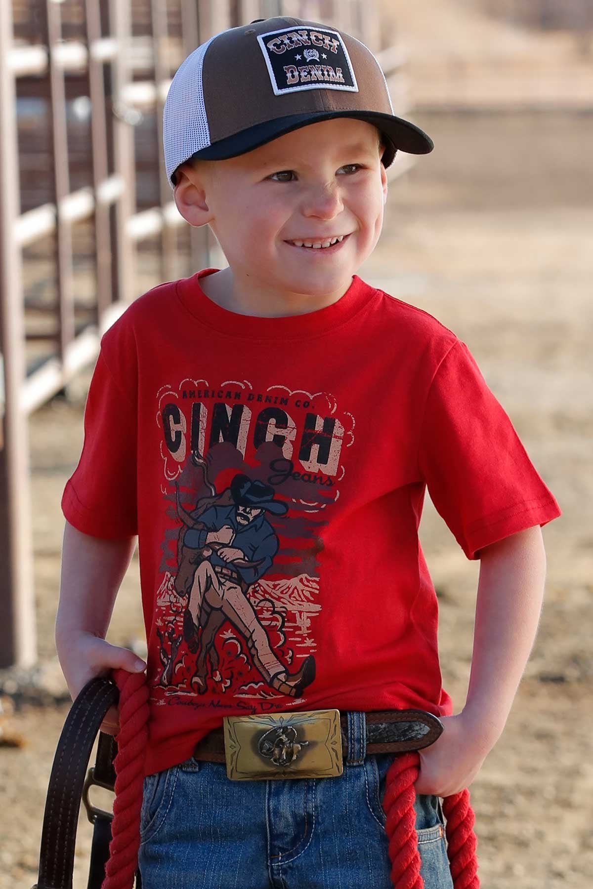 Cinch Toddler/Youth "Never Say" SS Tee
