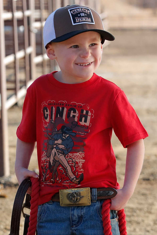 Cinch Toddler/Youth "Never Say" SS Tee