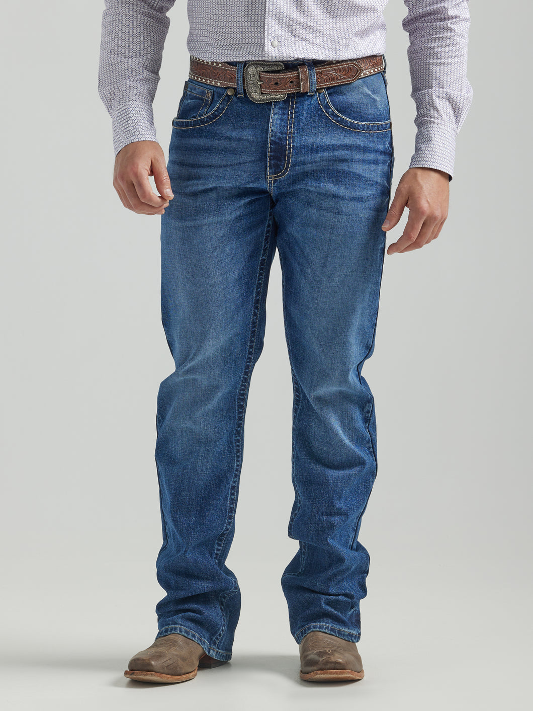 Wrangler Men's Rock 47 Dark Wash Denim Jeans