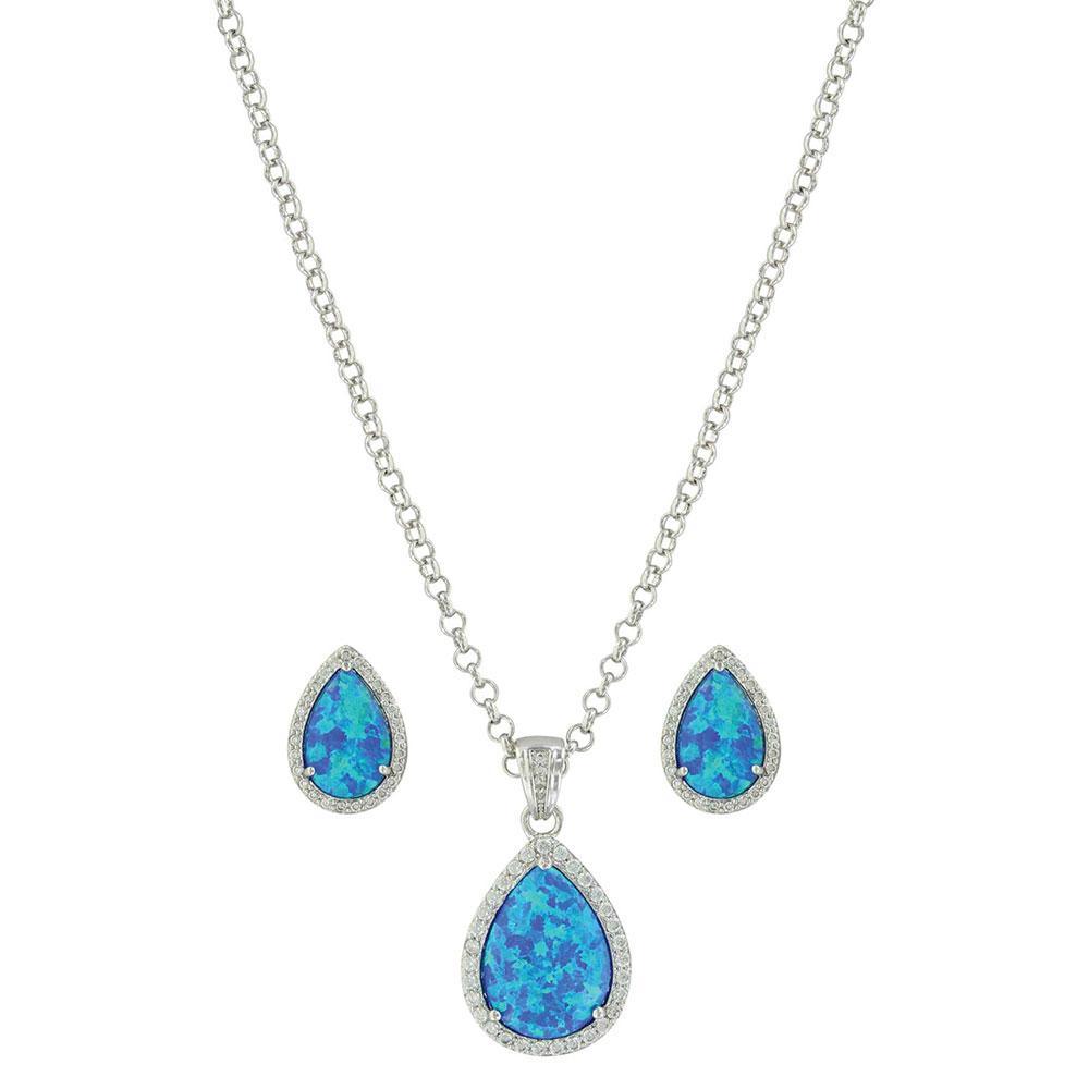 Teardrop Opal Jewelry Set