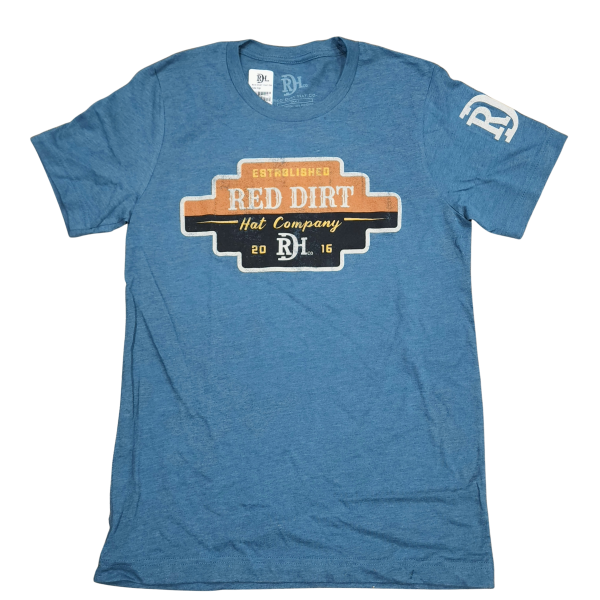 Red Dirt Teal Aztec Sign Tee