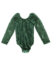 Load image into Gallery viewer, Lana Lace Pine Green Leotard
