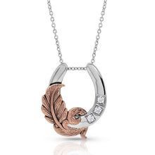 Load image into Gallery viewer, Montana Silversmiths Natural Luck Horseshoe Necklace
