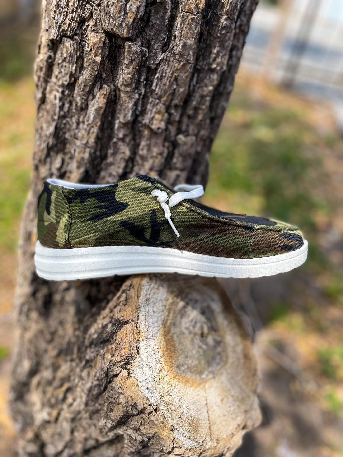 Camo Slip-ons